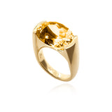 Citrine Statement Ring