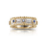 MACRI CAPRI ETERNELLE IN WHITE AND YELLOW GOLD WITH SAPPHIRES