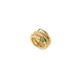 Trisolina Emerald Ring