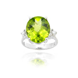 Estate Platinum and Peridot Ring