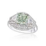 Fancy Green Diamond Ring