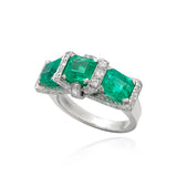 Emerald and Diamond Ring