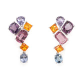 Gemstone Cluster Earrings