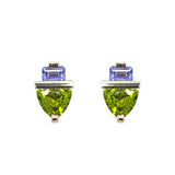 Peridot & Tanzanite Studs