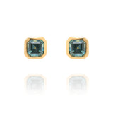 Montana Sapphire Bezel Set Stud Earrings