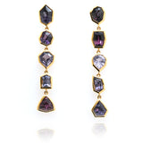 Bezel Set Spinel Earrings