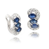 Sapphire Swirl Earrings