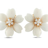 Estate Van Cleef & Arpels Rose de Noel Earrings