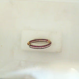18K white gold inside out hoop