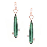 Green Tourmaline Drop Charms