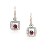 "Cushion Cut" Diamond Earring
