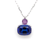 Tanzanite and Sapphire Coupled Pendant