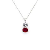 Diamond and Ruby Pendant