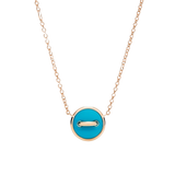 Pom Pom Dot Reversible Necklace with Pendant