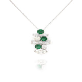 Diamond and Emerald Pendant