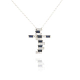 Diamond and Sapphire Cross