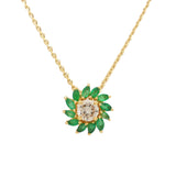 Diamond and Emerald Pendant