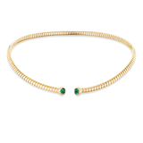 Trisolina Cabochon Emerald Choker