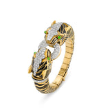 Estate David Webb Double Tiger Head Bracelet