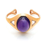 Cabochon Amethyst Cuff