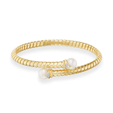 Lina Bypass Bracelet with Diamond and Pearl