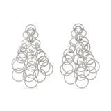 HAWAII WHITE GOLD PENDANT EARRINGS