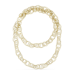 HAWAII YELLOW GOLD NECKLACE WITH TINY CIRCLES