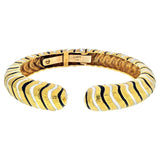 Estate David Webb Blackand White Enamel Bracelet