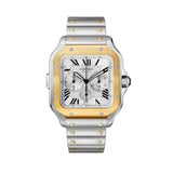 Cartier Santos XL Chronograph Steel and Yellow Gold