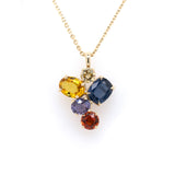Prism Fancy Colored Sapphire Pendant