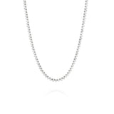12.75 Carat Three Prong Diamond Tennis Necklace