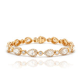 8 Carat Pear Diamond Tennis Bracelet