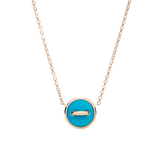 Pom Pom Dot Reversible Necklace with Pendant
