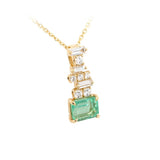 Diamond and Emerald Pendant