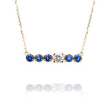 Sapphire Bar Necklace