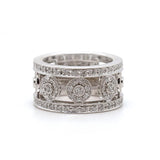 18 Karat White Gold Charriol Diamond Fashion Ring