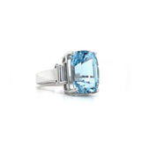 Aquamarine 3-Stone Ring