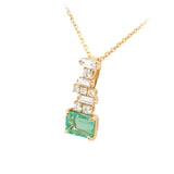 Diamond and Emerald Pendant