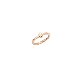 Ring in 18K rose gold with 9 w