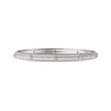 MACRI WHITE GOLD BOMBÉ BRACELET WITH DIAMONDS