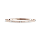 MACRI CLASSICA PINK AND WHITE GOLD BANDED BRACELET WITH DIAMONDS