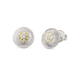 MACRI CLASSICA WHITE AND YELLOW GOLD SET EARRINGS WITH DIAMONDS