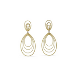 HAWAII YELLOW AND WHITE GOLD PENDANT EARRINGS
