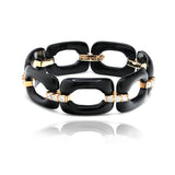 Estate Black Link Bracelet