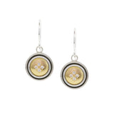 Round Harmon Drop Earrings