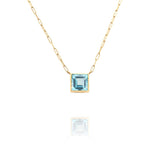 14 Karat Yellow Gold Prism Necklace
