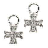 Maltese Cross Earring Charms