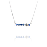 Sapphire Bar Necklace