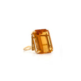 Orange Citrine Cocktail Ring