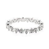 Cairn Petite White Gold Eternity Band